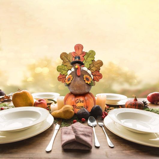 Figuras Decorativas de Pavo Real para Mesa - Adornos Navideños en Resina - Image 2