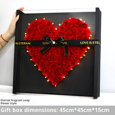 Ramo de Flores Eternas para San Valentín y Cumpleaños en Caja de Regalo - Image 4