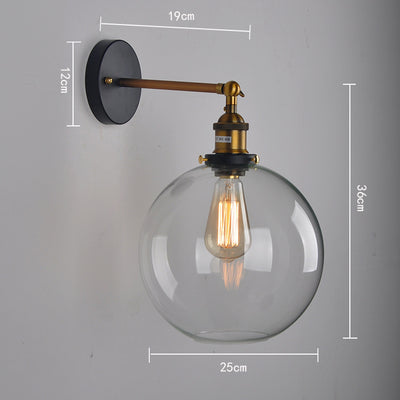 Lámpara de Pared Esférica Retro para Cafeterías - Diseño Industrial Vintage - Image 8