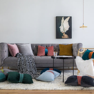 Almohada de Cintura Terciopelo con Moño Elegante - Image 20