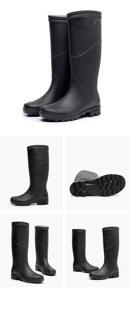 Botas de Lluvia Altas para Construcción - Zapatos Protectores Impermeables Antideslizantes - Image 19