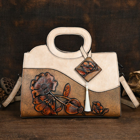 Bolso Crossbody Étnico Artesanal con Textura en Relieve para Mujer - Image 6