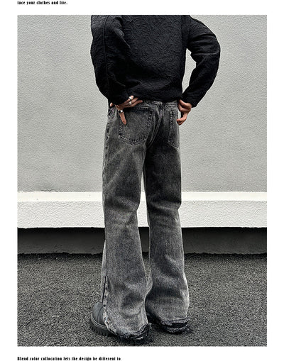 Pantalones Vaqueros Skinny Gris Desgastado para Hombre - Image 7