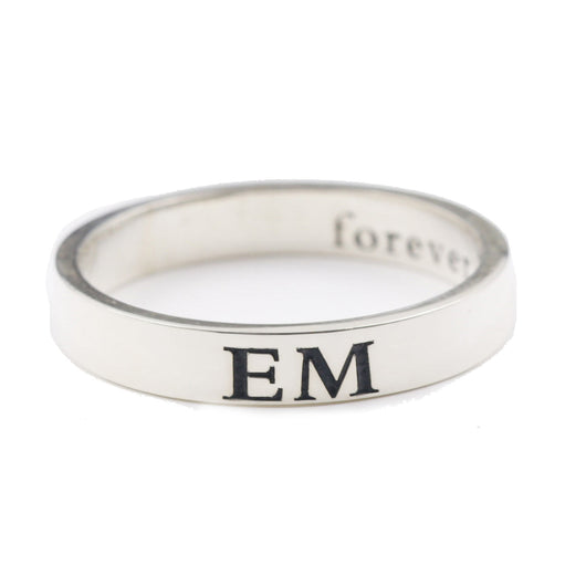 Anillo Monograma Personalizado para Parejas - Regalo Romántico Grabado - Image 8