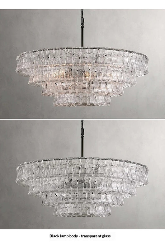 Luminaria de Sala Moderna Estilo Francés con Cristal - Diseño Mid-Century - Image 12
