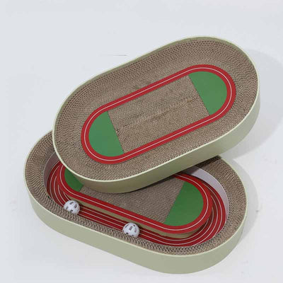 Tablero Rascable Cancha de Fútbol Corrugado para Gatos