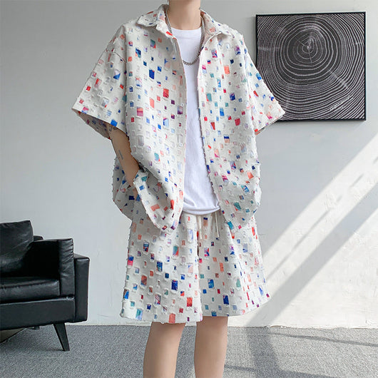 Conjunto de Verano Camisa y Shorts a Cuadros - Image 8