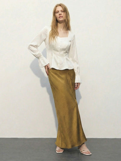 Blusa Cuello U con Mangas Abullonadas - Image 10
