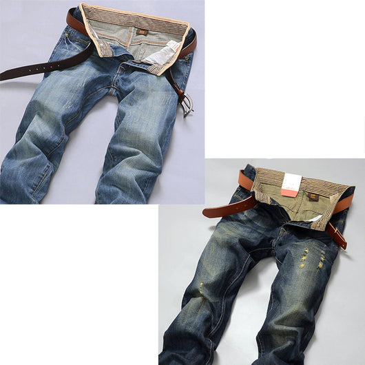 Jeans Rectos Holgados Tendencia Juvenil Marca Casual Ajustado - Image 23