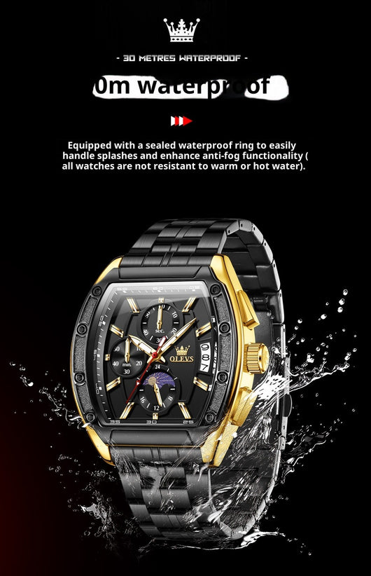 Reloj de Hombre con Correa de Acero y Esfera Luminosa - Image 17