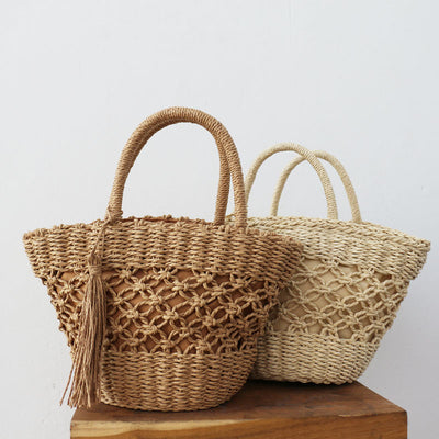 Bolso Tejido de Paja para Mujer - Diseño Inspirado en Tendencias - Image 9