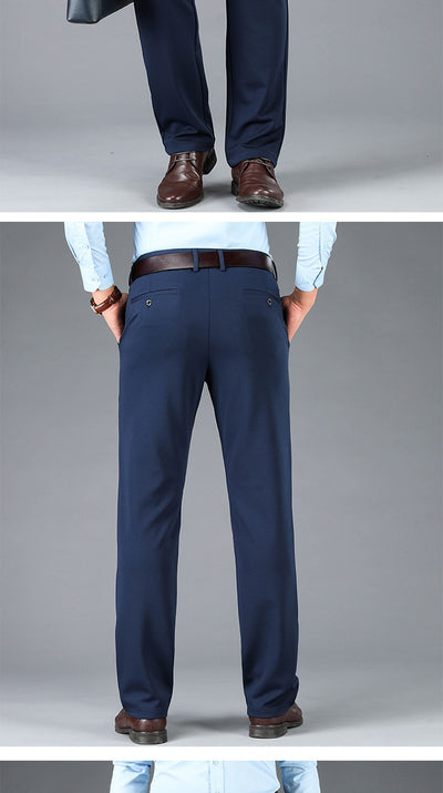 Pantalones Casuales Ejecutivos Stretch Corte Recto para Hombre - Image 25