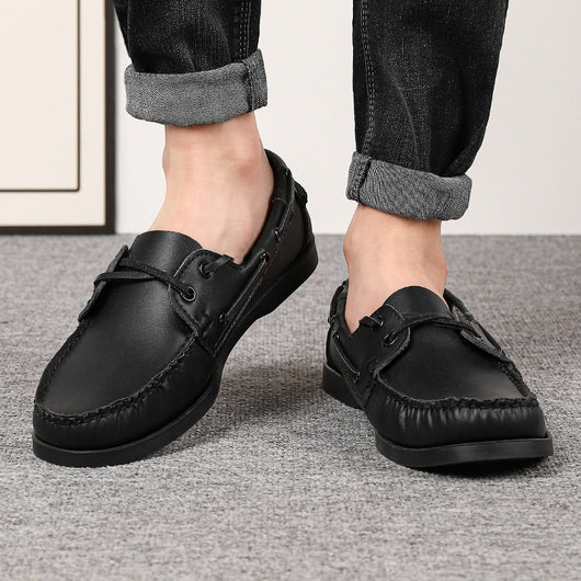 Zapatos Casuales de Cuero para Hombre Talla Grande - Image 4