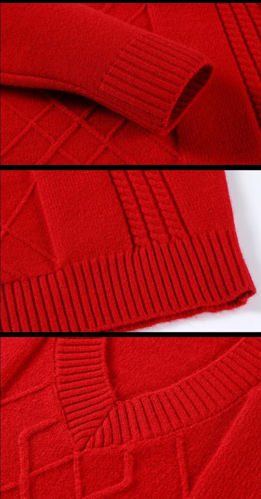 Suéter Casual para Hombre con Cuello Tipo Polo - Pullover de Punto - Image 40