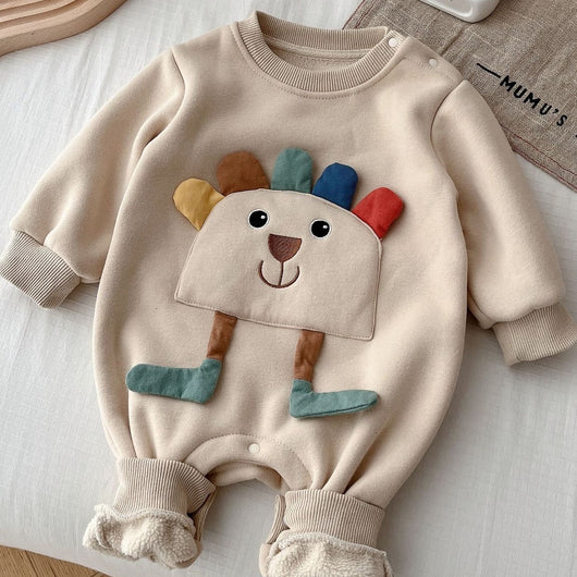 Pijama Enterizo Coreano para Bebé - Diseño Adorable para Gatear - Image 6