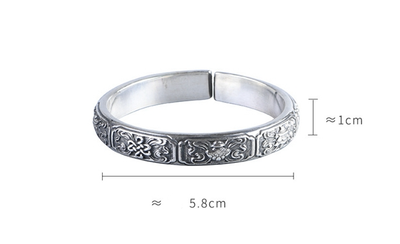 Pulsera de Plata 999 Estilo Antiguo Tailandés para Mujer - Image 6