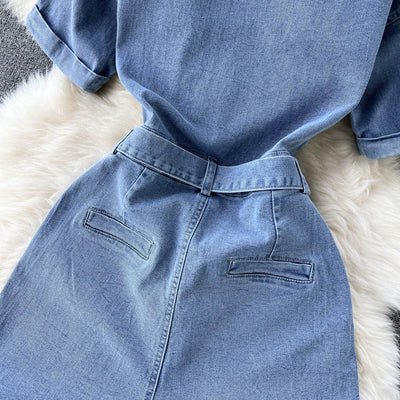 Jumpsuit Cargo de Manga Corta con Cuello y Piernas Anchas - Image 21