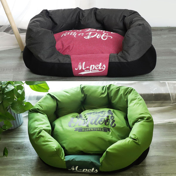 Cama Cuadrada para Perros Cuatro Estaciones con Cojín Ortopédico