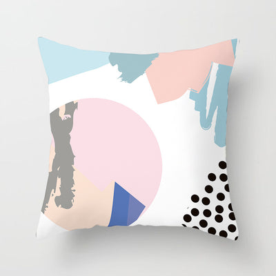 Funda de Almohada Geométrica Moderna en Poliéster Peachskin - Image 6