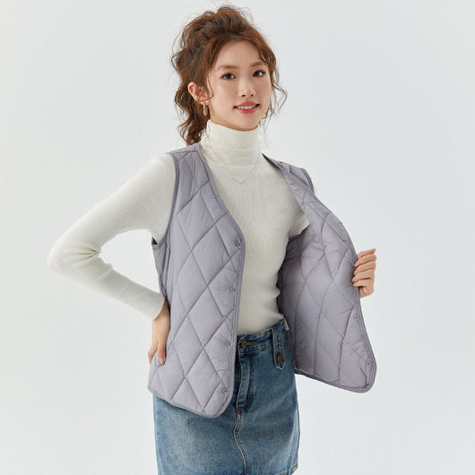 Chaleco Corto de Terciopelo para Otoño e Invierno Mujer - Image 13
