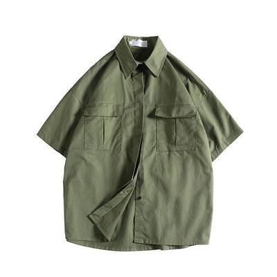 Camisa de Trabajo Casual de Manga Corta para Hombre - Image 2