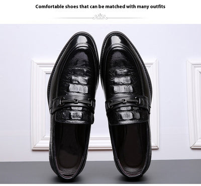 Zapatos de Cuero Cowhide Estilo Coreano Talla 36 - Punta Aguda Transpirables para Hombre - Image 29