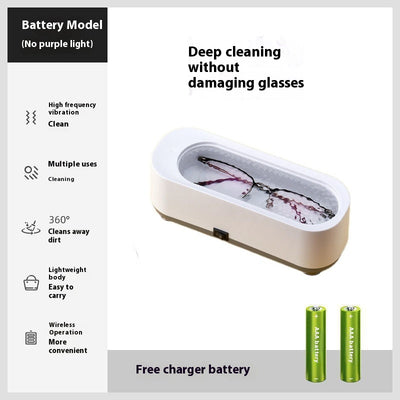 Lavadora Ultrasónica de Gafas con Luz Púrpura y Vibración - Image 7