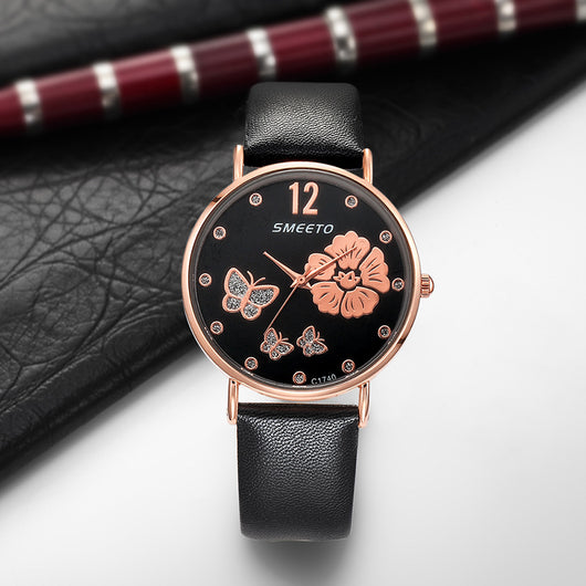 Reloj de Moda para Dama con Cinturón de Diamantes de Imitación Coreano - Image 6