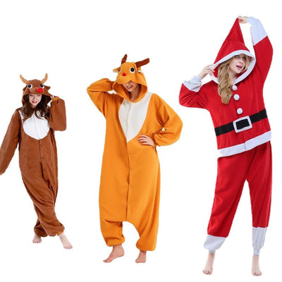 Pijama Navideño de Polar Grueso y Cálido con Diseño de Venado - Image 2