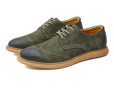 Zapatos Formales de Cuero Genuino para Hombre - Diseño Retro con Cordones - Image 22