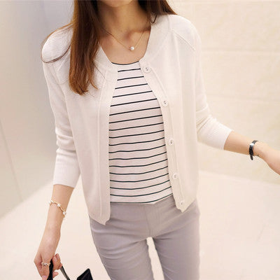 Cardigan Suelto de Punto Fino para Mujer - Blusa Base Versátil - Image 16