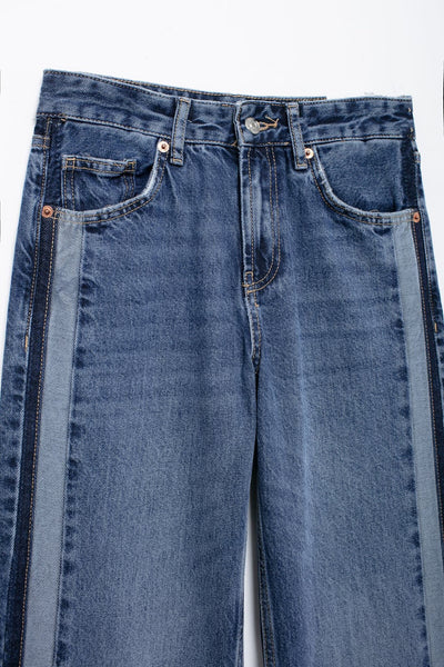 Pantalón Vaquero Cintura Media Pierna Recta Ancho - Image 13