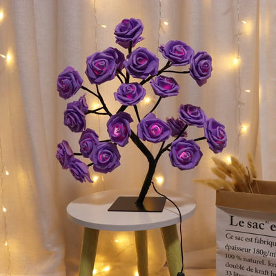Lámpara Decorativa Árbol de Rosas para Dormitorio - Image 6