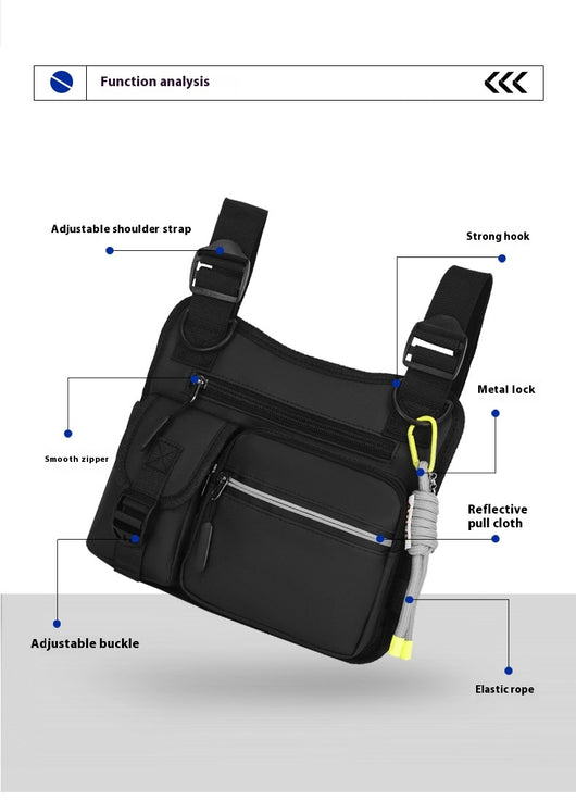 Chaleco de Trabajo Funcional con Bolsa Pectoral y Reflectivos - Image 24