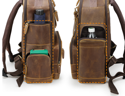 Mochila de Cuero Auténtico para Hombre - Diseño Moderno y Versátil - Image 12