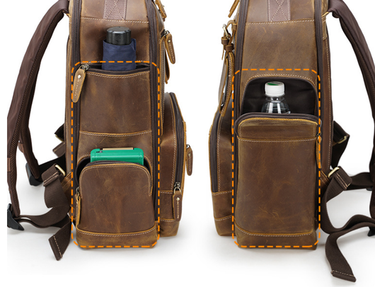 Mochila de Cuero Auténtico para Hombre - Diseño Moderno y Versátil - Image 12