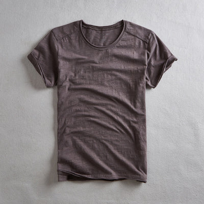 Camiseta de Manga Corta para Hombre en Algodón con Rayas de Bambú - Image 4