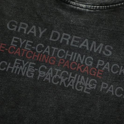 Playera Estampada con Letras Desgastadas para Hombre - Image 4