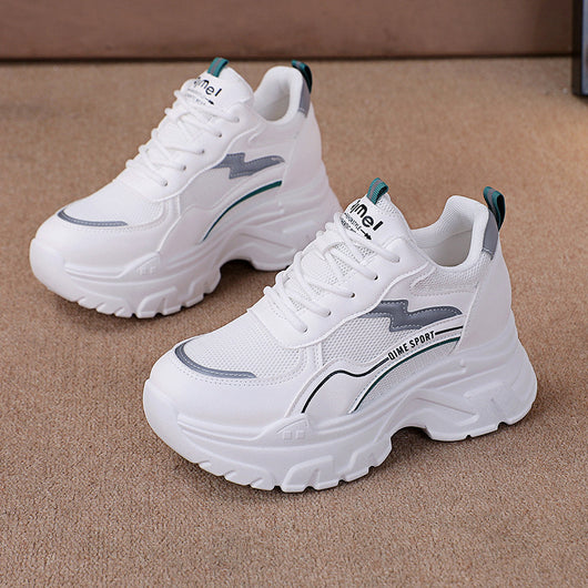 Zapatos Blancos Deportivos con Plantillas Elevadoras Transpirables - Image 6