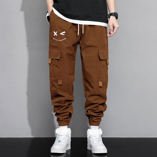 Pantalones Cargo Sueltos para Hombre - Estilo Trendy Otoño Primavera con Múltiples Bolsillos - Image 6