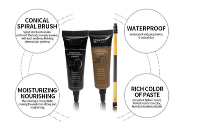 Set de Crema para Cejas Bicolor Resistente al Agua y Larga Duración - Image 9