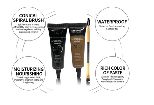 Set de Crema para Cejas Bicolor Resistente al Agua y Larga Duración - Image 9