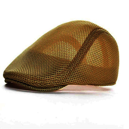 Boina Ajustable de Malla Estilo Newsboy - Gorra Plana Vintage - Image 10