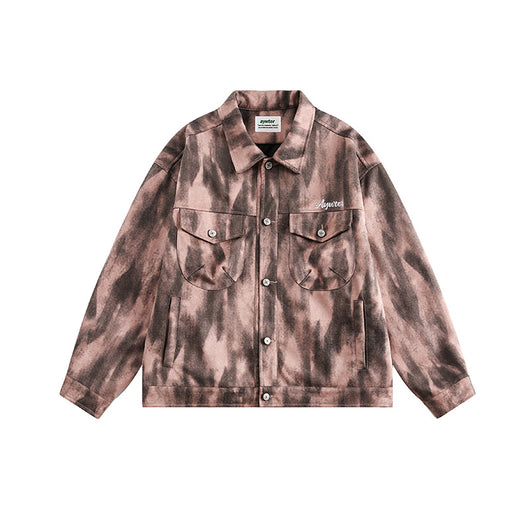 Chaqueta Denim Retro con Graffiti en Espalda - Casual Neutral