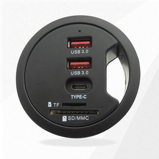 Hub USB 3.0 Multifunción con Lector de Tarjetas SD y Puerto USB-C