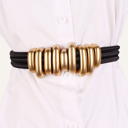 Cinturón Elástico de Moda con Hebilla Ajustable