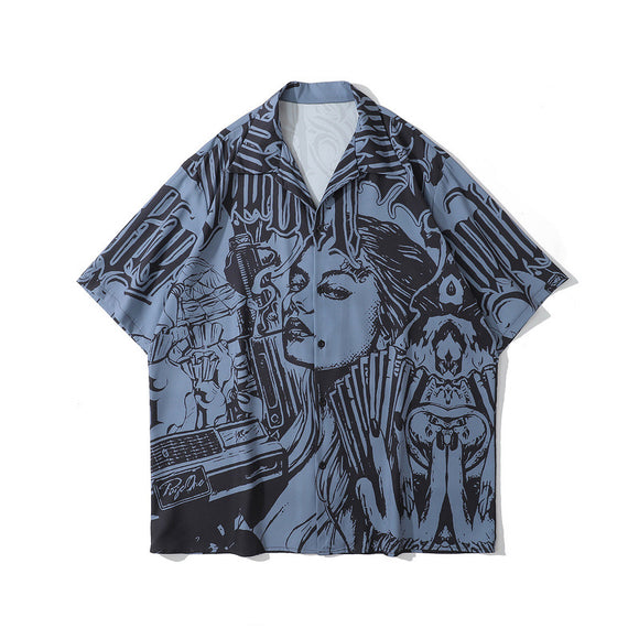 Camisa Oversize Estampado Labios Rosa - Diseño Retro Unisex Tendencia Urbana