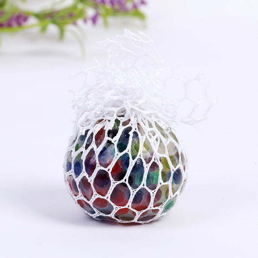 Pelota Antiestrés con Cuentas de Colores - Juguete Sensorial Descompresivo - Image 9