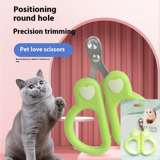 Tijeras de Uñas para Gatos con Protector Anti-corte y Línea de Sangre