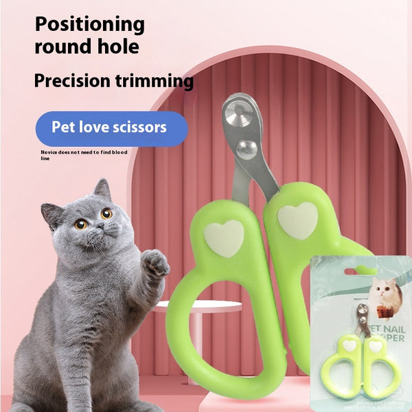Tijeras de Uñas para Gatos con Protector Anti-corte y Línea de Sangre